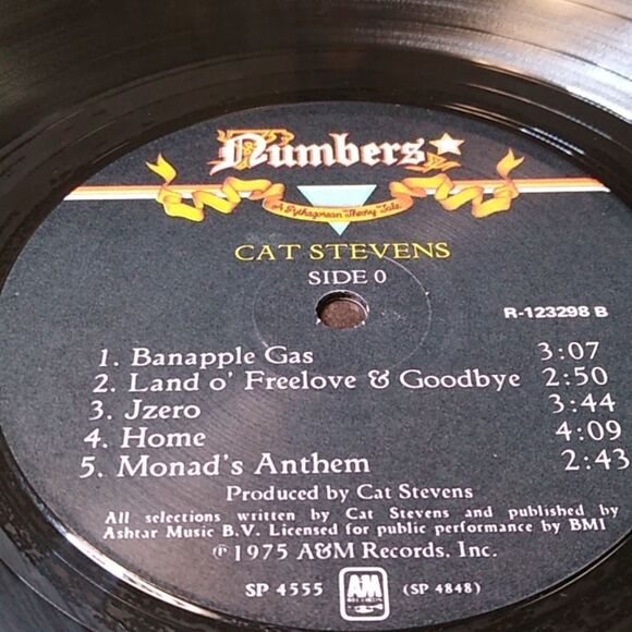 Cat Stevens Album Vinyl Record Numbers book Jacket for record - Picture 8 of 11